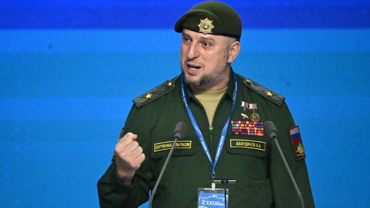 Apti Alaudinov snuł wizje w propagandowej telewizji.