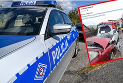 Czołowe zderzenie dwóch aut. Ucierpiały dzieci