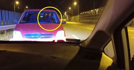 Niepokojący widok na A1. Kierowca natychmiast zadzwonił po policję
