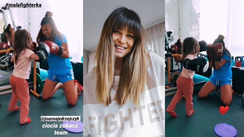 Anna Lewandowska boksuje się z Klarą
