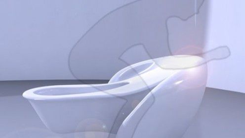 W toalecie jak na motorze 1