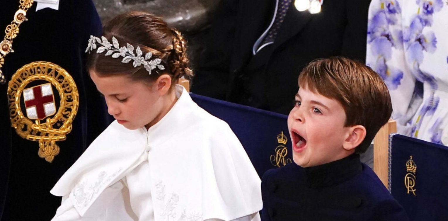 Książę Louis dokazuje na koronacji Karola III