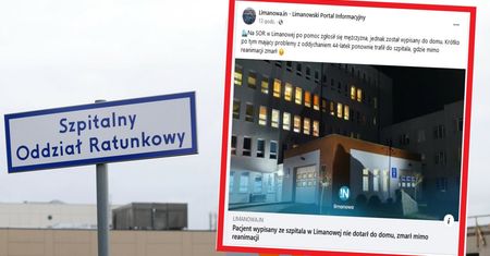 44-latek wypisany z SOR-u. Zmarł chwilę po