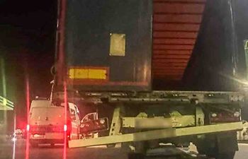 Gorzów: Jechał ciężarówkę mając zniszczoną naczepę