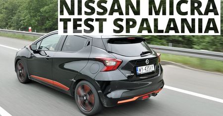 Nissan Micra 1.0 DIG-T 117 KM (MT) - pomiar zużycia paliwa