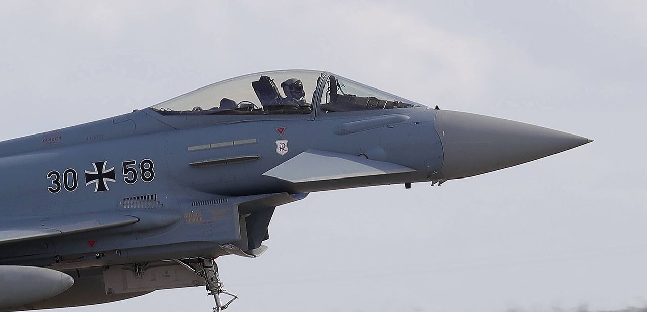 Niemieckie Eurofightery w Malborku. To odpowiedź Bundeswehry