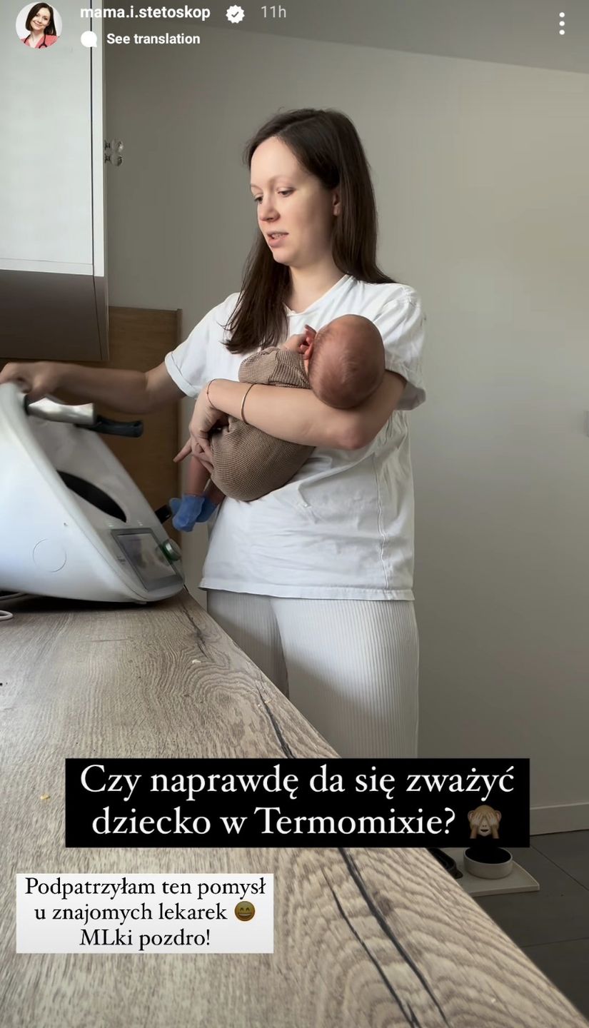 Influencerka wsadziła dziecko do Thermomiksa