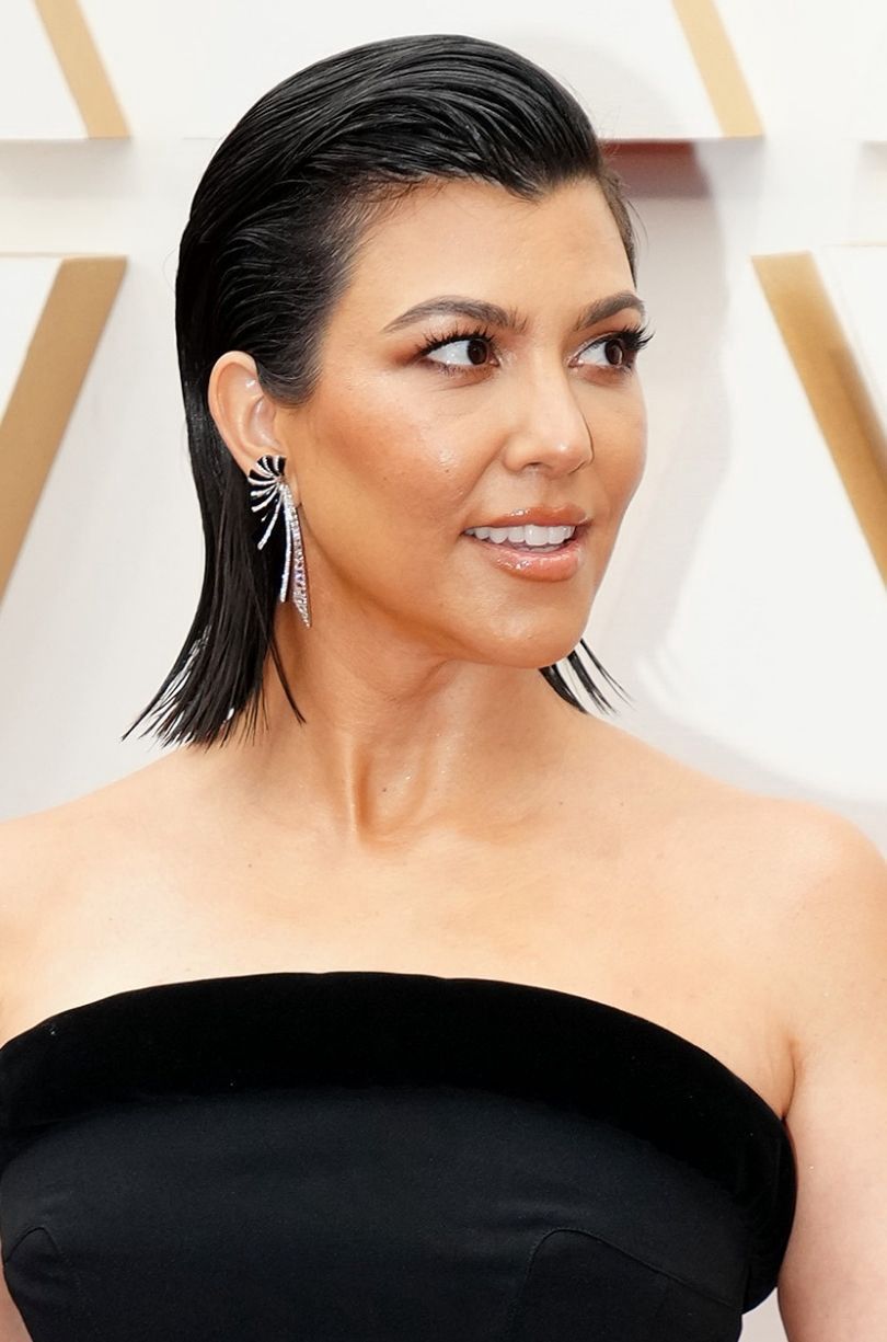 Oscary 2022. Kourtney Kardashian i Travis Barker brylują na czerwonym dywanie