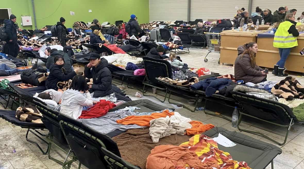 Przejście graniczne w Korczowej. 3 marca 2022 roku