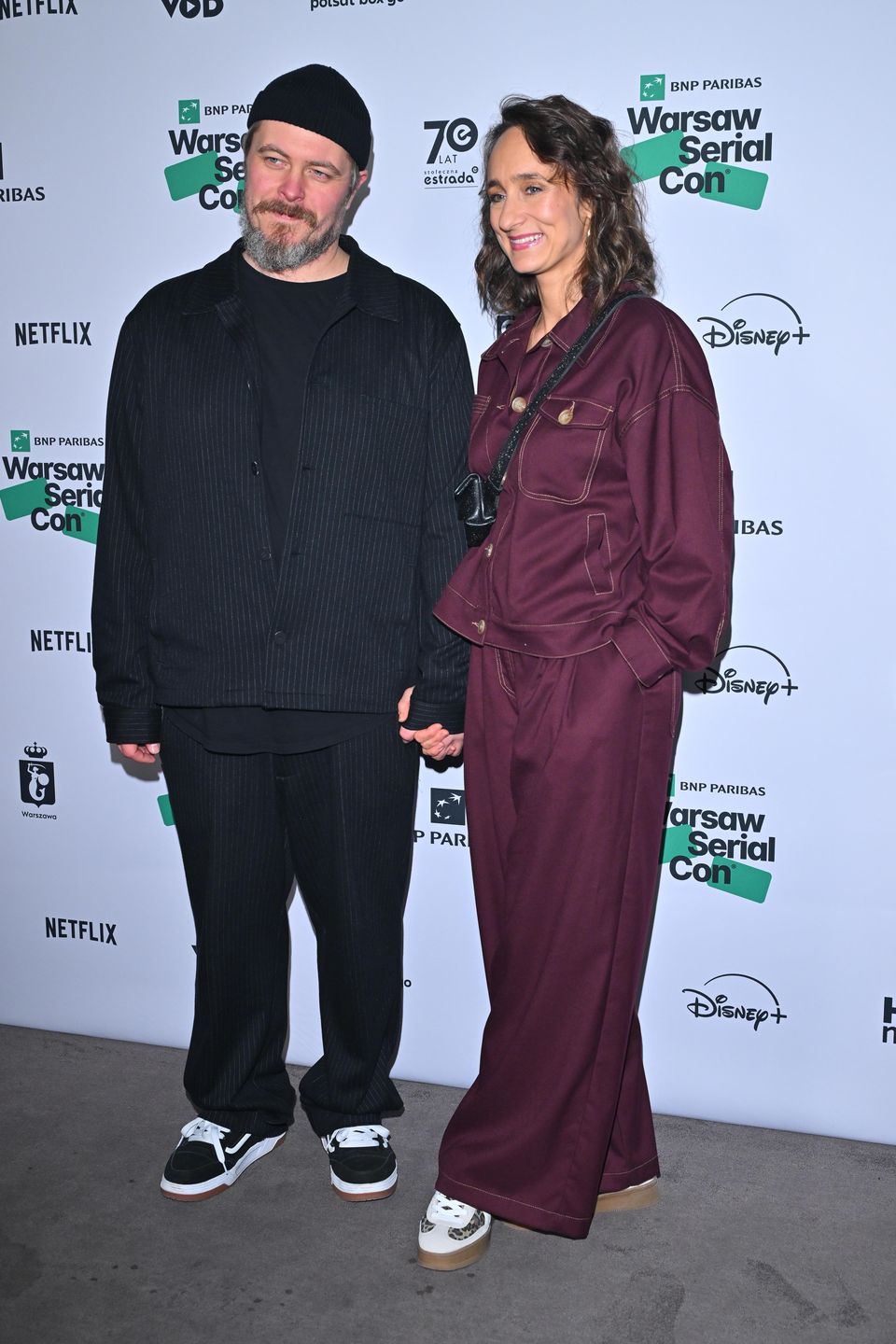 Tomasz Schuchardt z żoną na imprezie banku