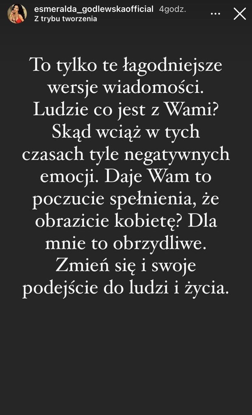 Esmeralda Godlewska porównuje się do Kim Kardashian i walczy z hejtem