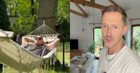 Dom Damiana Michałowskiego położony jest przy lesie. Prawdziwa oaza spokoju