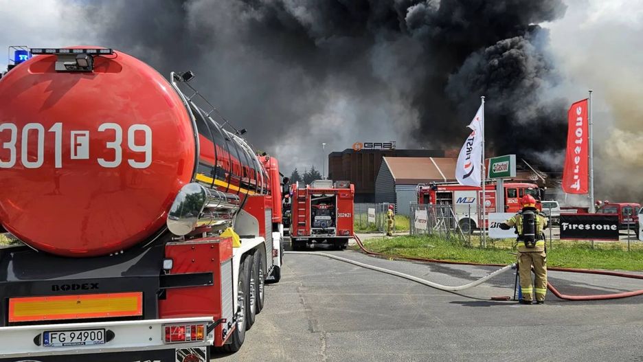 Potężny pożar w Gorzowie