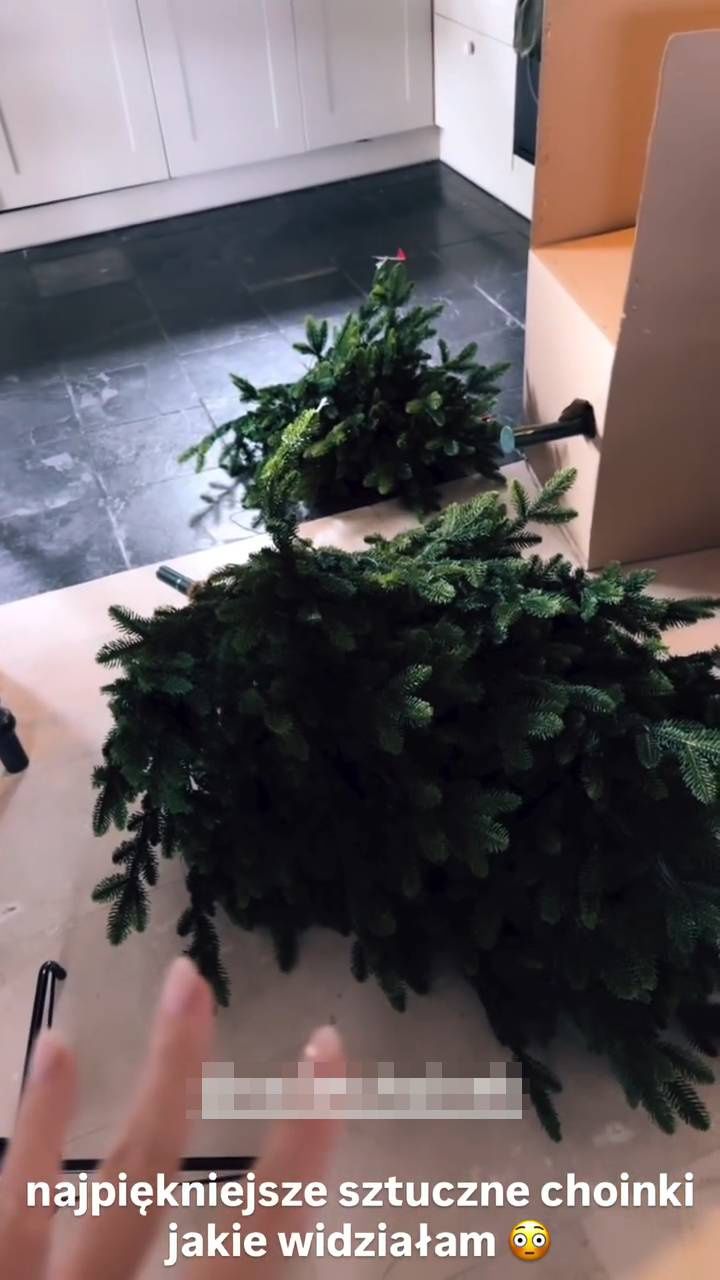 Blanka Lipińska ubrała choinkę