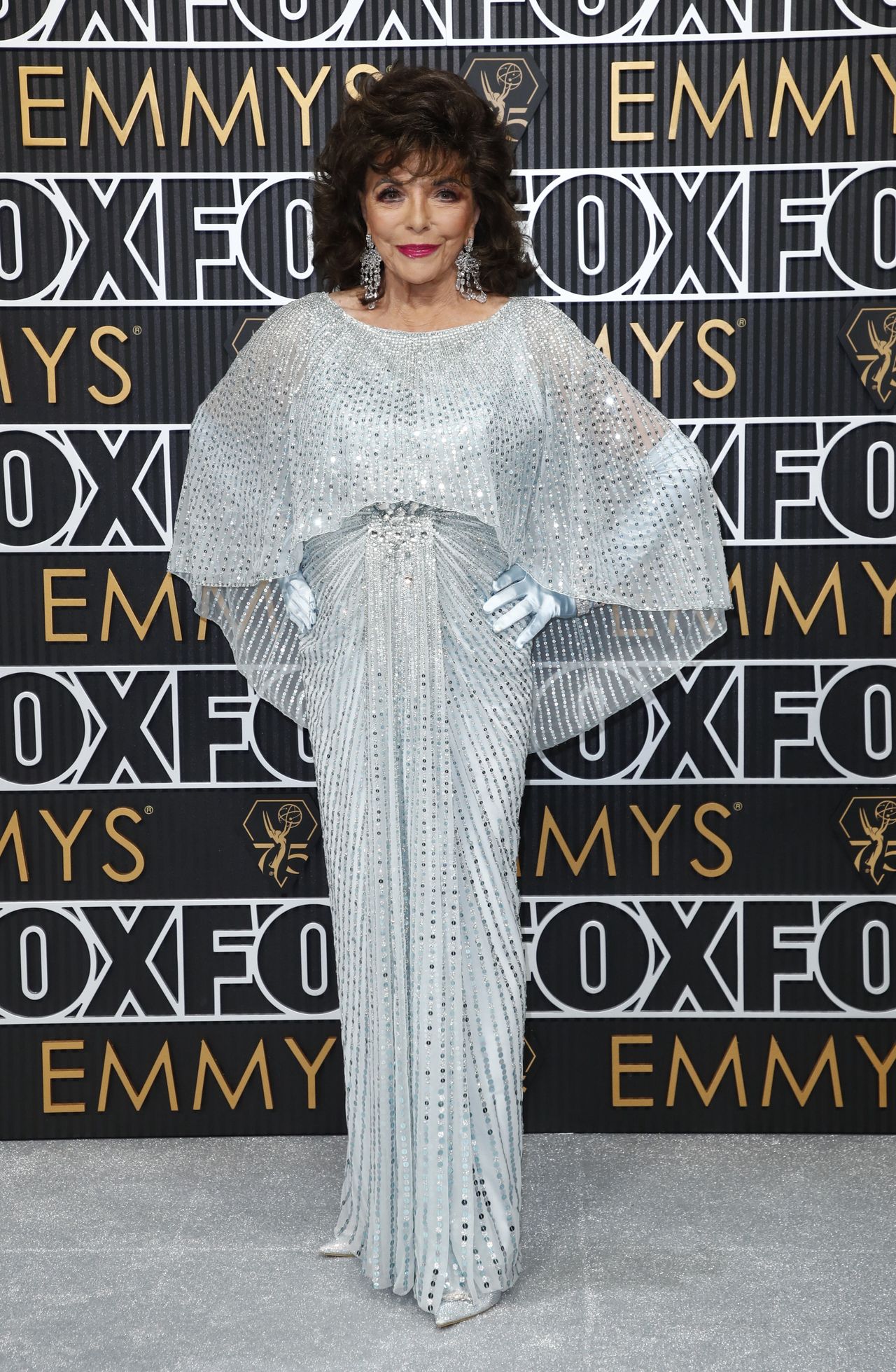 Joan Collins at the Emmy gala