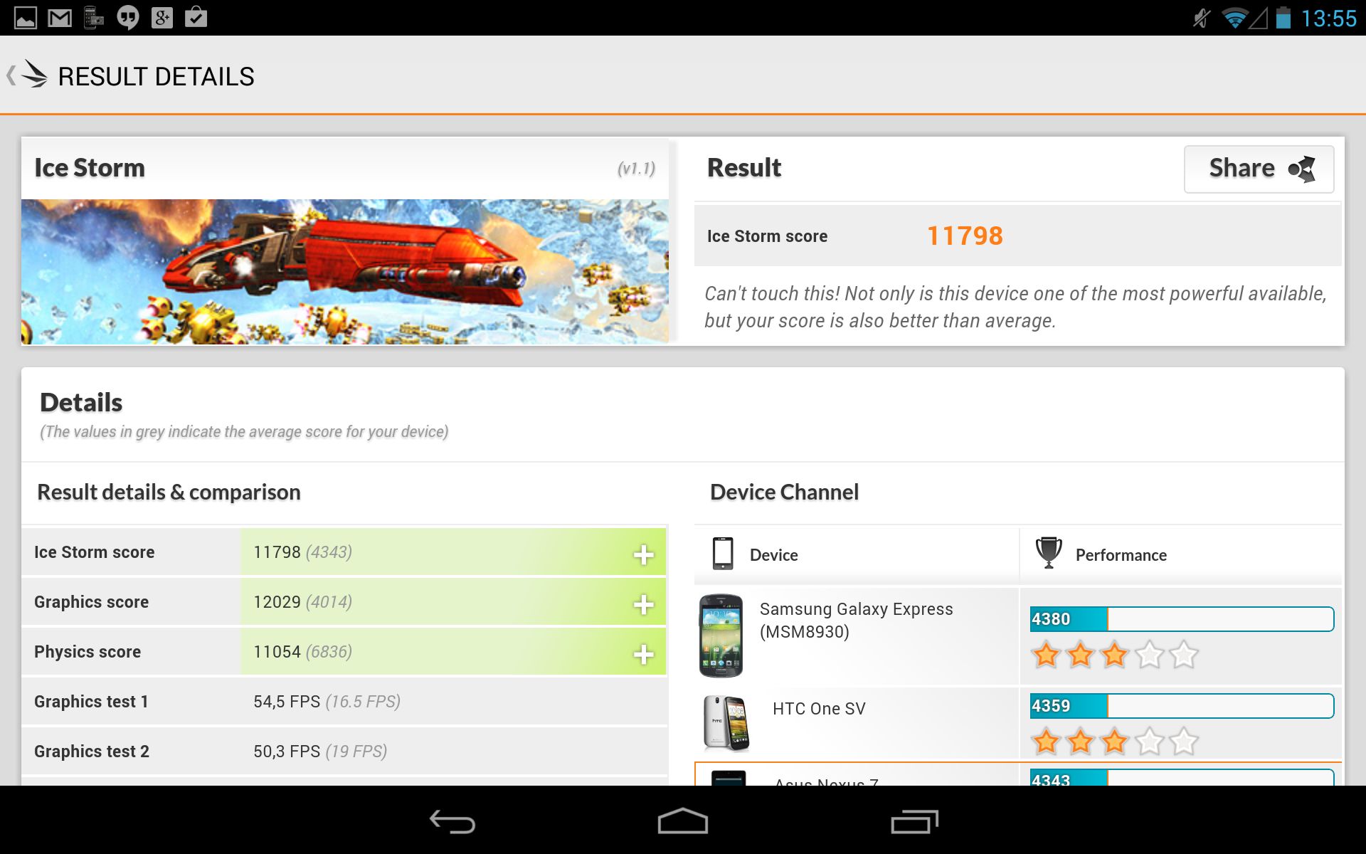 Nexus 7 ma szybszy procesor, niż twierdzi producent. Gry i benchmarki 2