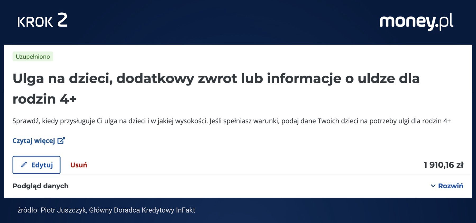 Jak edytować ulgę na dziecko? Radzi ekspert inFakt