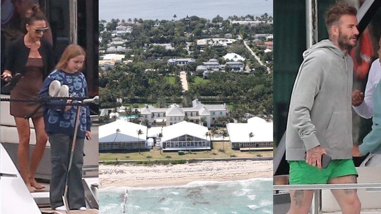 Victoria i David Beckhamowie relaksują się na jachcie przed ślubem syna