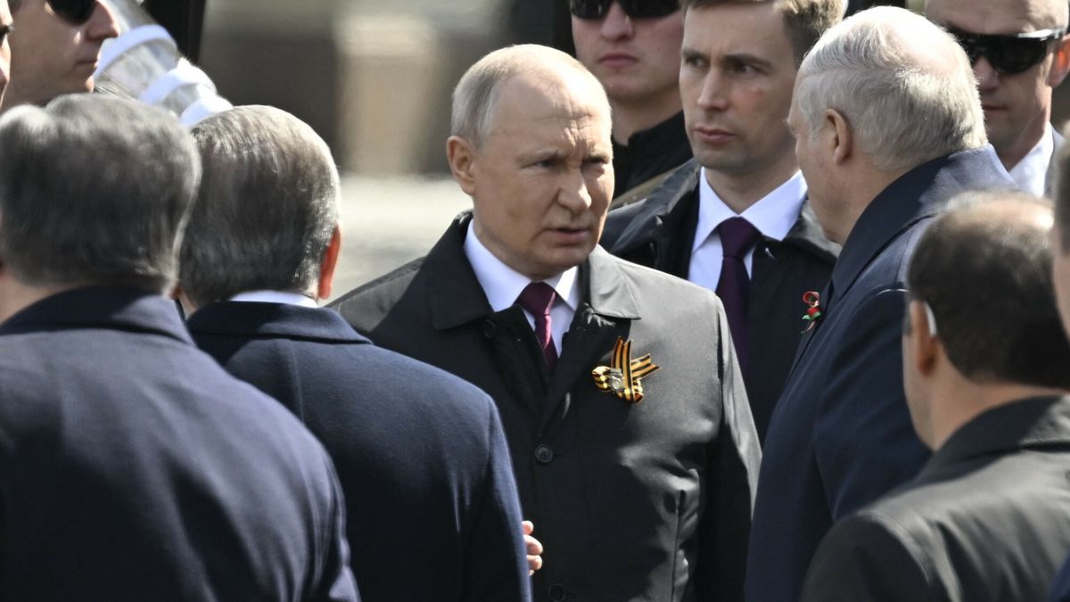 Parada z okazji Dnia Zwyci?stwa w Moskwie
MOSCOW, RUSSIA - MAY 09: Russian President Vladimir Putin attends ceremonial soldiers parade during 78th anniversary of the Victory Day in Red Square in Moscow, Russia on May 09, 2023. The Victory parade take place on the Red Square on 09 May to commemorate the victory of the Soviet Union's Red Army over Nazi-Germany in WWII. Sefa Karacan / Anadolu Agency/ABACAPRESS.COM
AA/ABACA