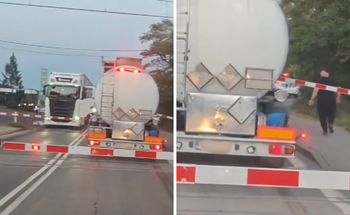 Nagranie z przejazdu kolejowego. "2 sekundy dzieliły od tragedii"