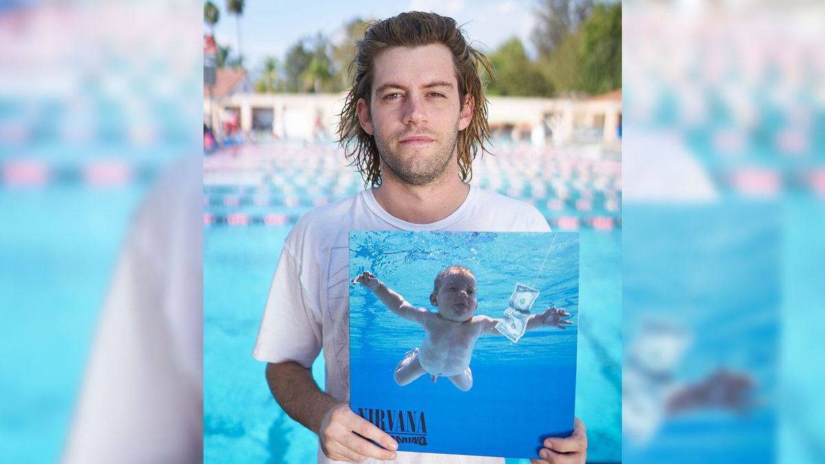 Spencer Elden z płytą "Nevermind"