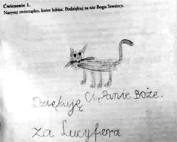 Odpowiedź ucznia podczas lekcji religii