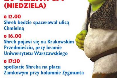 Shrek odwiedzi Szczecin i Warszawę