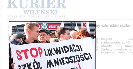 "Stop likwidacji polskich szkół na Litwie!"