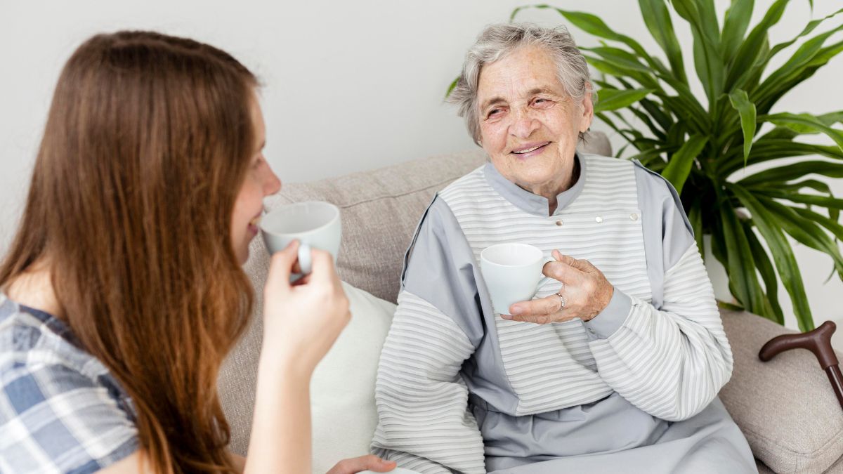 Odwiedzenie starszej osoby