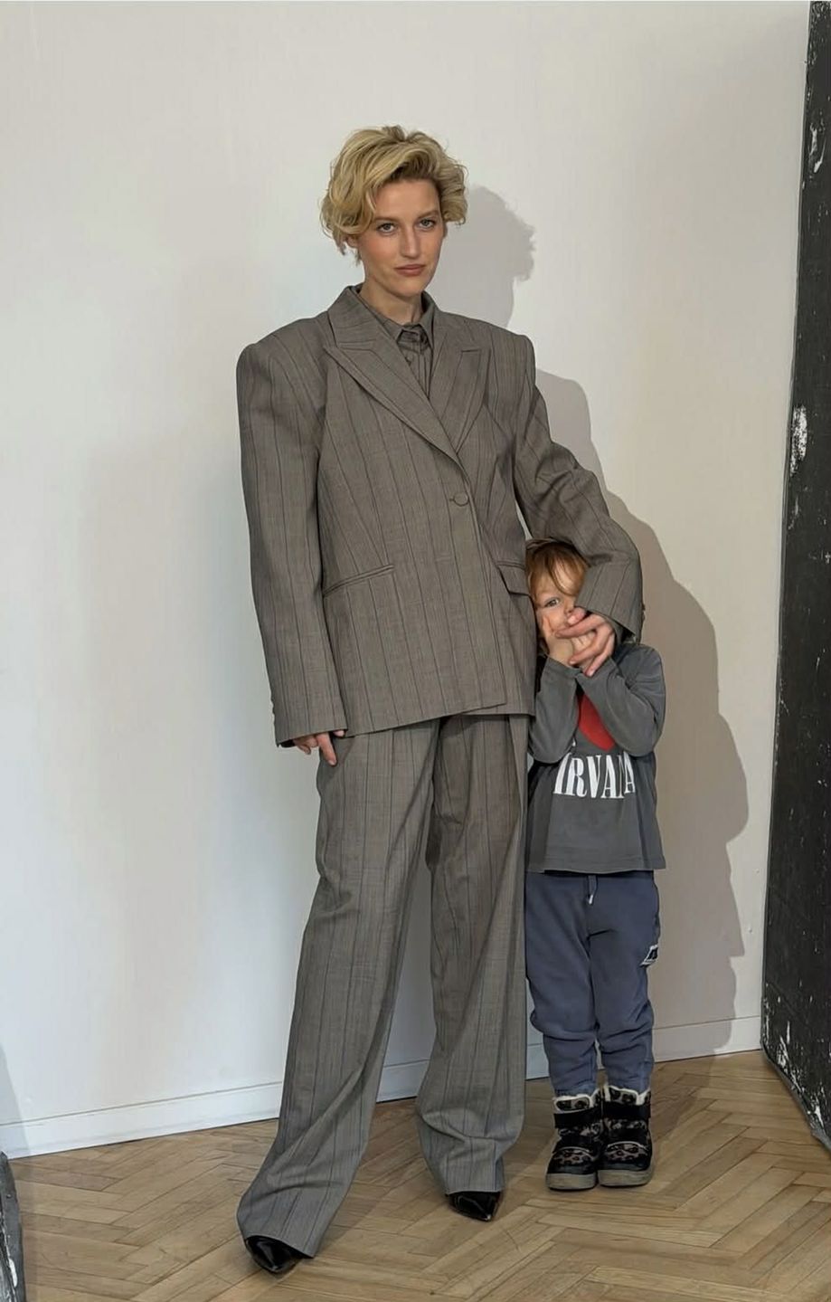 Aleksandra Domańska z synem