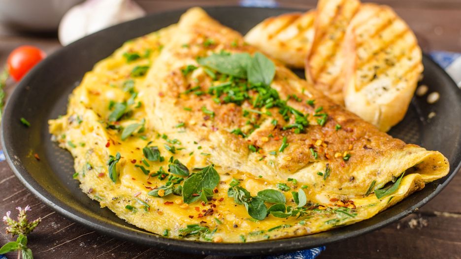 omlet na słono