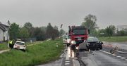 Atalin: Zderzenie dwóch aut na DK12. Troje dzieci trafiło do szpitala