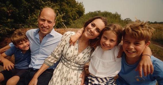 Kate Middleton i książę William z dziećmi