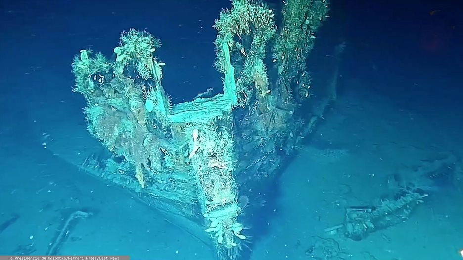 Hiszpański wrak znajduje się na dnie oceanu. Jego skarb szacuje się na 20 mld zł euro