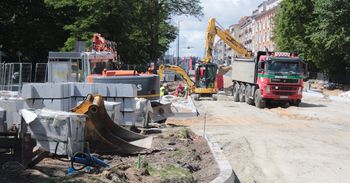 Jak przebiegają pracę przy przebudowie ulicy Zwycięstwa?