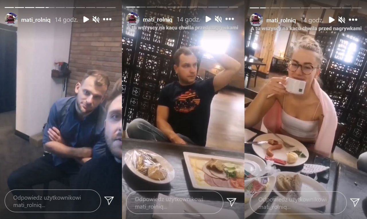 Mateusz relacjonował na Instagramie to, co działo się przed nagraniami do finałowego odcinka "Rolnik szuka żony"