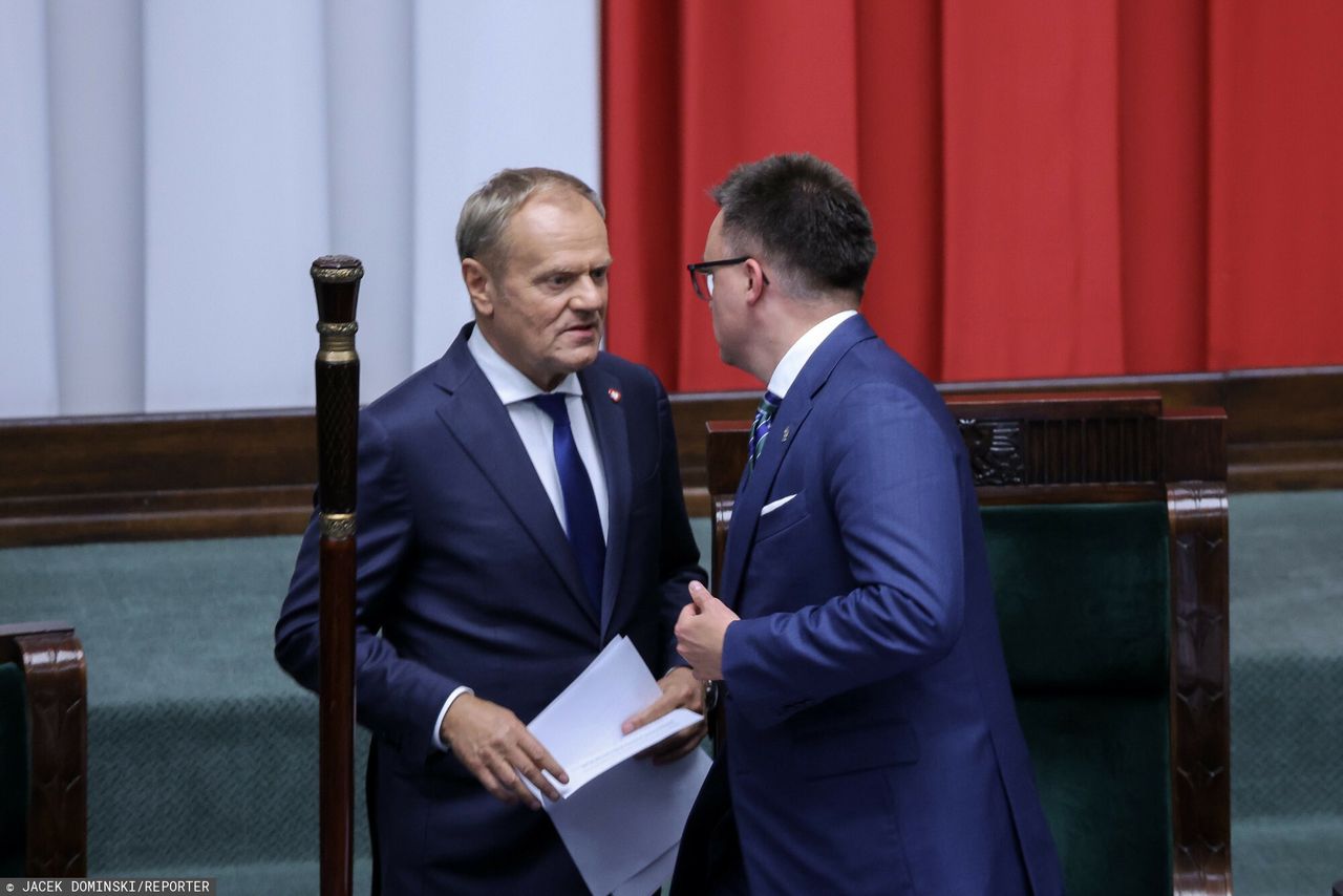 Rekonstrukcja rządu. Hołownia mówi, co usłyszał od Tuska