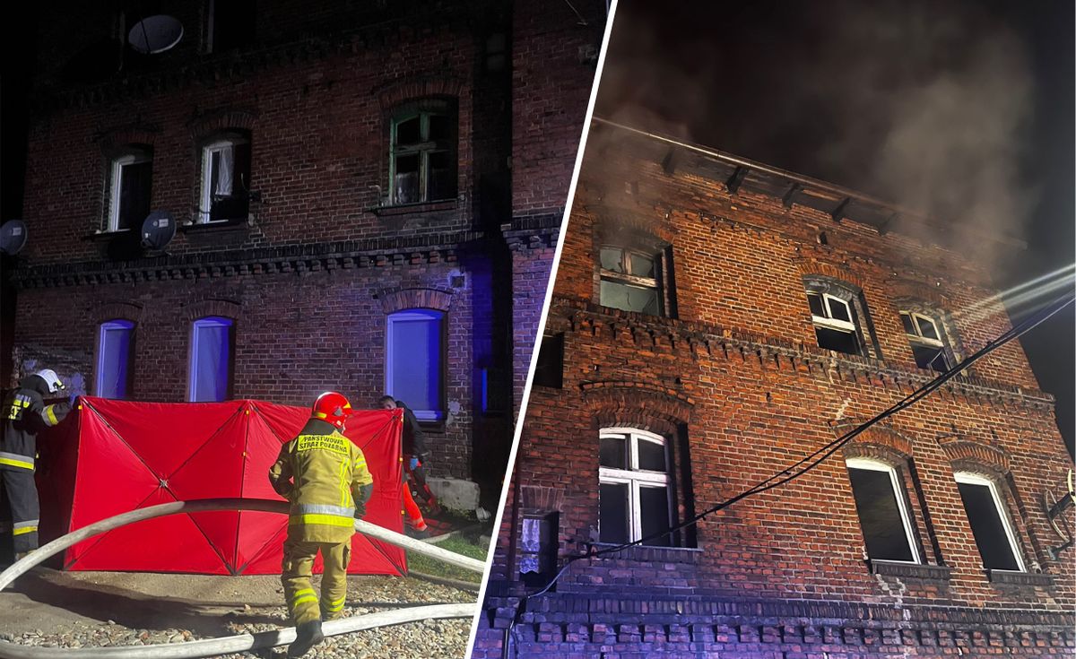 Pożar w mieszkaniu w Zabrzu. Znaleziono dwie nieprzytomne osoby