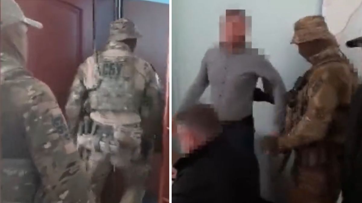 Służba Bezpieczeństwa Ukrainy pokazała akcję zatrzymania zdrajcy