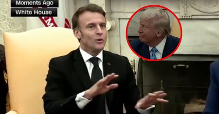 "Nie!". Macron nagle przerwał Trumpowi