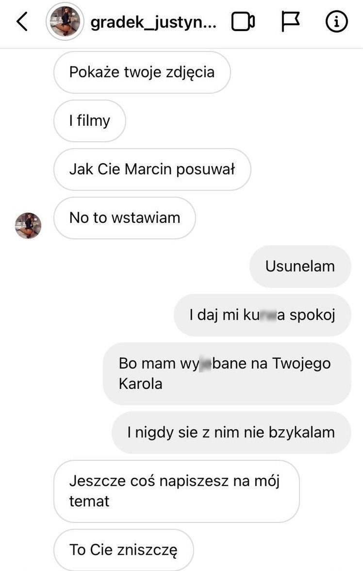 Justyna Gradek grozi Sylwii Szczepańskiej?