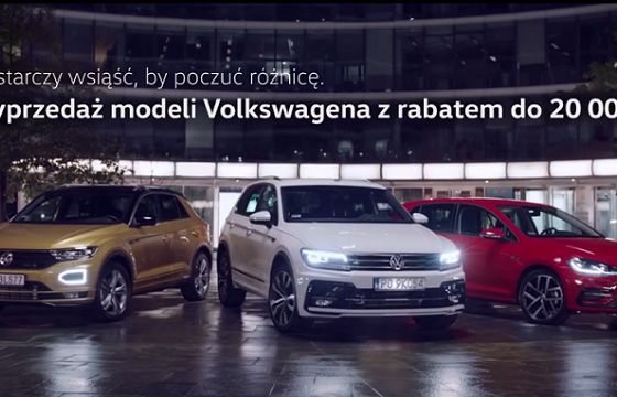 „Wystarczy wsiąść by poczuć różnicę” w kampanii wyprzedażowej Volkswagena (wideo)
