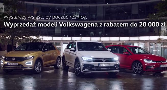 „Wystarczy wsiąść by poczuć różnicę” w kampanii wyprzedażowej Volkswagena (wideo)