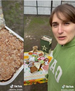 "Nawet pies tego nie zje". Tiktokerka zagląda do paczki z żywnością rosyjskich żołnierzy