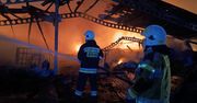 Nowy Modlin: Duży pożar hali z odpadami przy ul. Usługowej