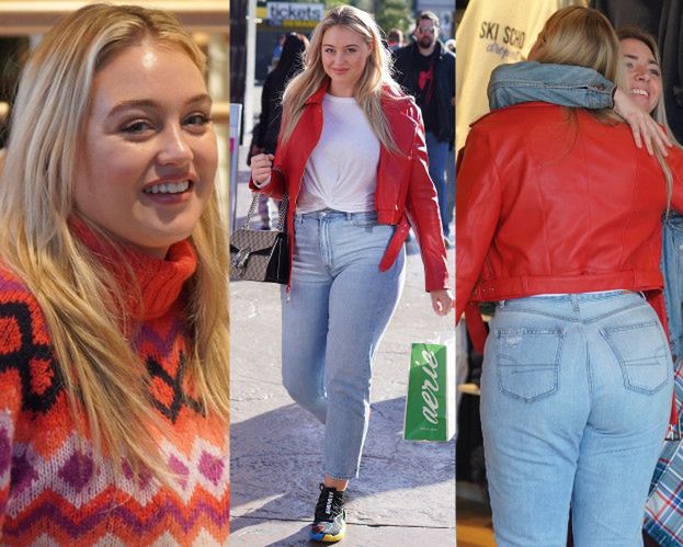 Promienna "Gigi Hadid XXL" w drodze na otwarcie sklepu z majtkami