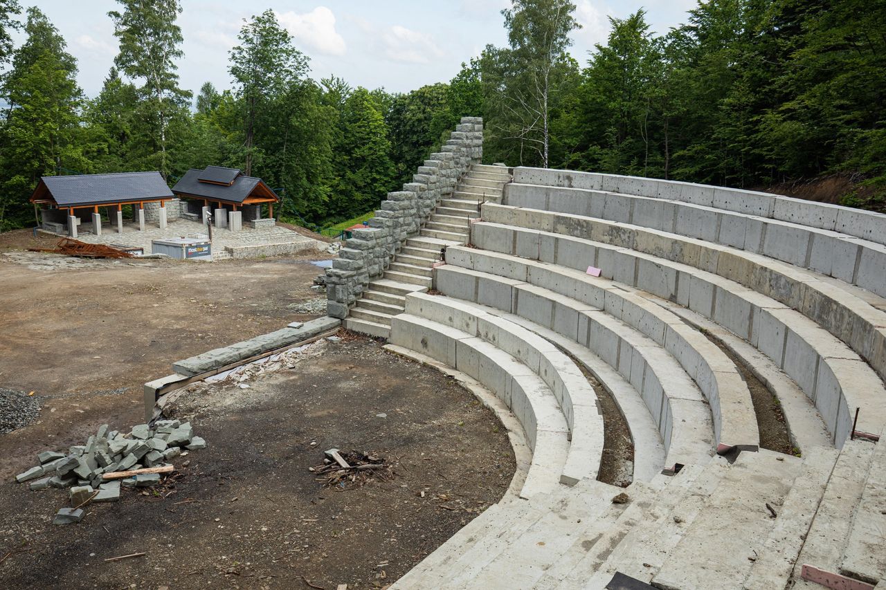 Bielsko-Biała. Może wreszcie uda się dotrzymać terminu i amfiteatr jesienią zostanie oddany do użytku?