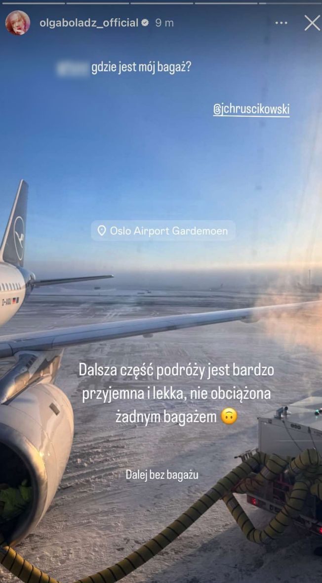 Lotniskowy dramat Olgi Bołądź