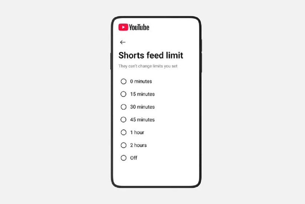 YouTube z opcją wyłączenia Shorts. Limit 