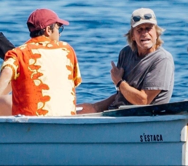 Catherine Zeta-Jones i Michael Douglas z dziećmi na Majorce